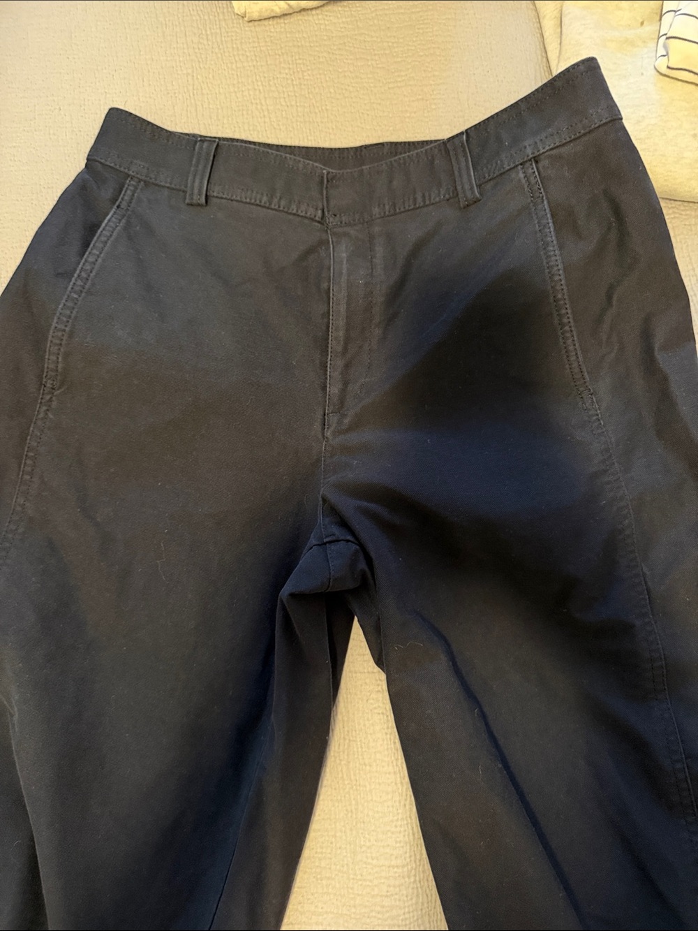 Dark navy Uniqlo barrel pants Chino Pants